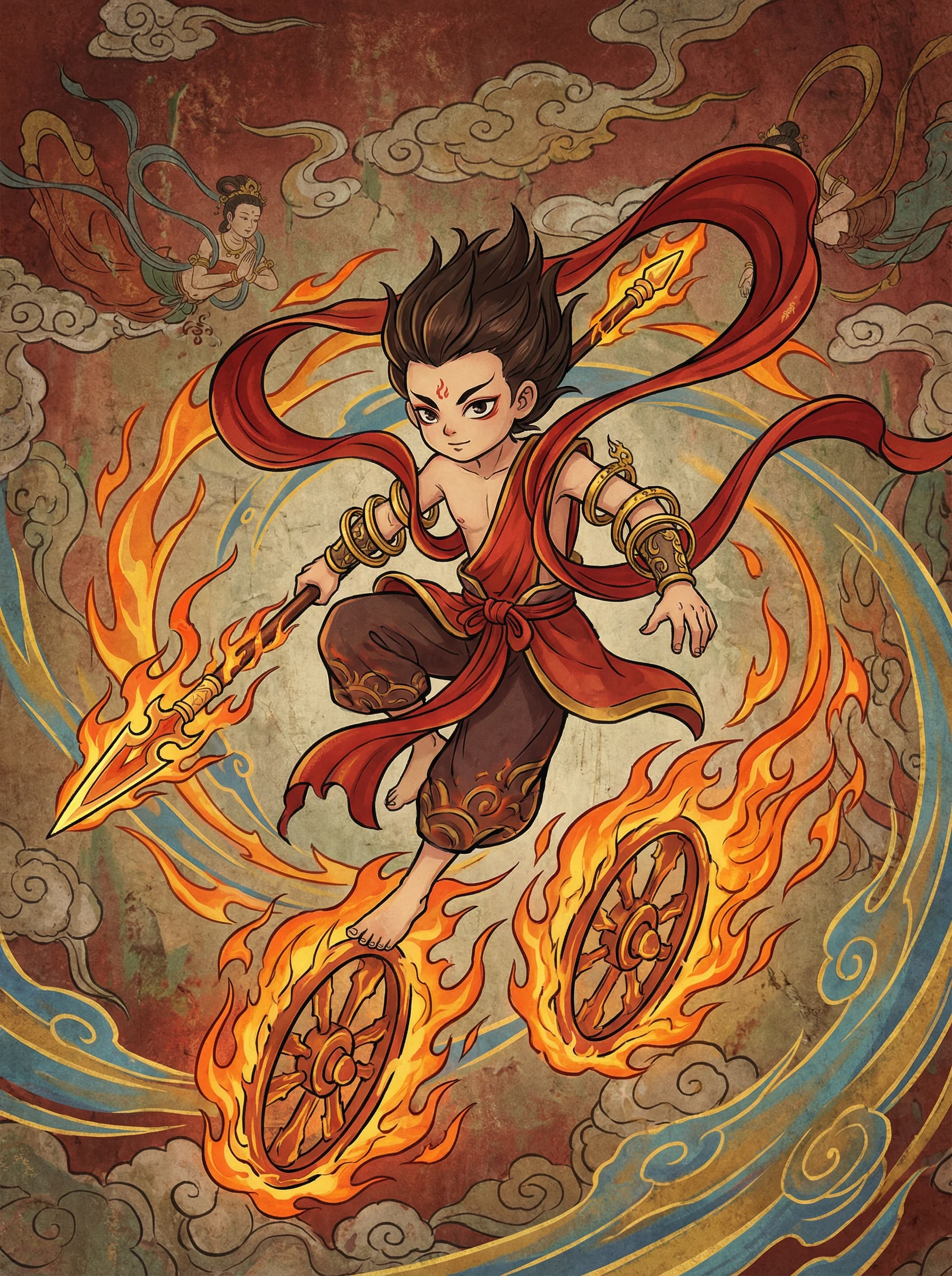 哪吒 - 不文小丈夫 封神榜阐教动漫角色