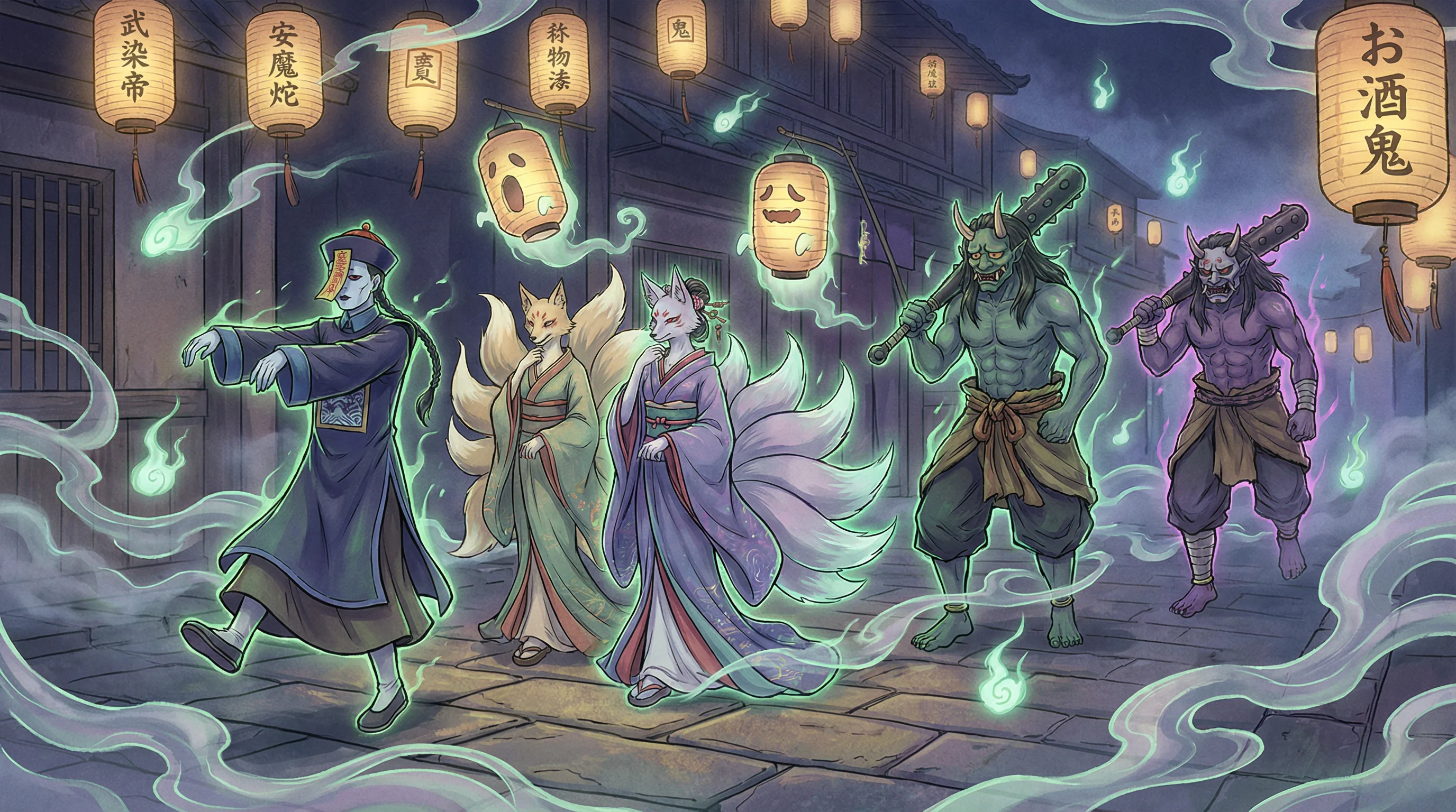百鬼夜行 - 不文小丈夫 中日鬼怪动漫